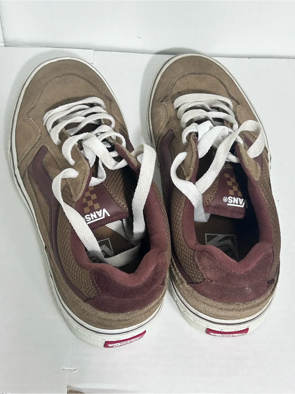 Vans Caldrone 500714 Skate Shoes Sneakers Suede Brown Mens Size 8